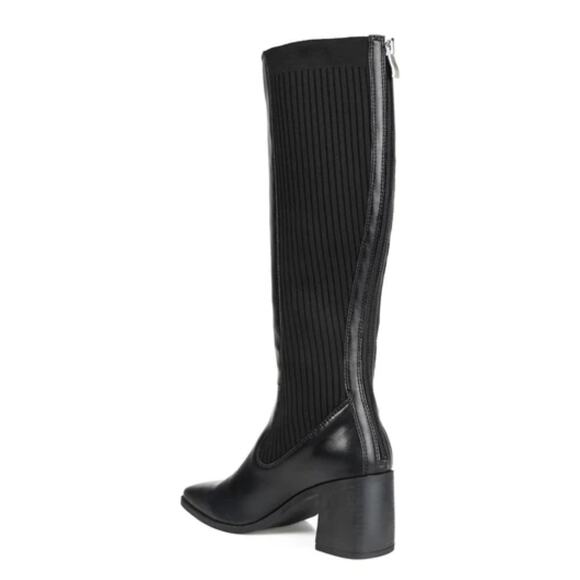 NEW Journee Collection Winny Knee High Boots Vegan Leather Black Size 12M - Picture 4 of 9